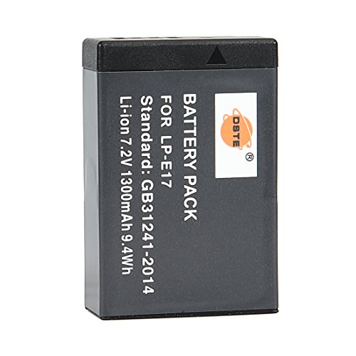 DSTE 2-pack Batteries Dual USB Chargeur pour Canon LP-E17 LPE17 EOS M3 200D 750D 760D 8000D Kiss X8i Rebel T6i T6s reviews DSTE 2-pack Batteries Dual USB Chargeur pour Canon LP-E17 LPE17 EOS M3 200D 750D 760D 8000D Kiss X8i Rebel T6i T6s