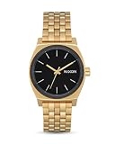 Nixon - Medium Time Teller 31mm Gold / Black / White - Orologi Femme
