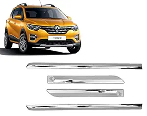 Empica Full Chrome Set of 4pcs Side Beading Side Cladding Compatible for Renault Triber