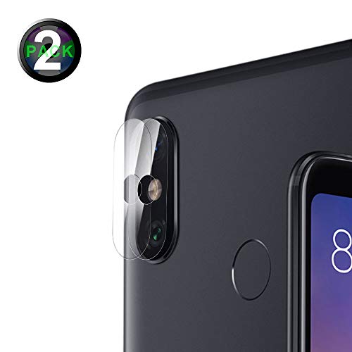 YuhooTech Protector de Lente de Cámara para Xiaomi Mi MAX 3, [Alta definición] [Ultra Thin] a Prueba de Explosiones Anti-Scratch protección de Pantalla de la cámara de Cristal Templado - 2 Pack
