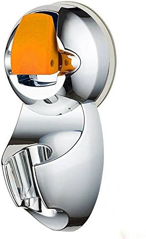 THANLY Shower Holder - Universal Adjustable Chrome Bathroom Wall Mount Handheld Sprinkler Base Shower Head Bracket Bidet Shattaf Spray Suction Cup Shower Arms Slide Bars Adhesive Fixed