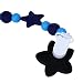 niceEshop(TM) Lovely Petal Style Baby Pacifier Holder Silicone Pacifier Clip, Black (#4)