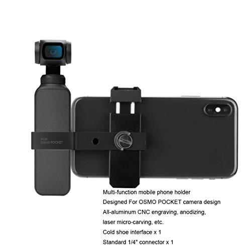JACKY-STORE DJI OSMO POCKET Accessories Smartphone Holder Mount Bracket Gimbal Multifunction Tripod Mount Stand Phone Holder Handheld Cameras