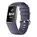 Produktbild MMLC Fitbit Charge 3 Armband Sports Silicone Bracelet Strap Band (Dark Gray)