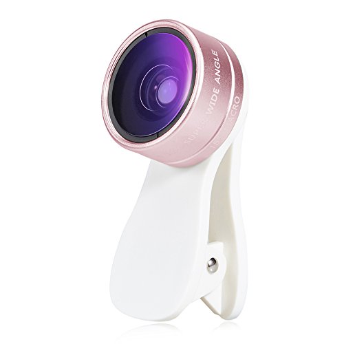 3 in 1 180 Grad Fisheye Fischauge Objektiv Plus 0.36x Super Weitwinkel Objektiv Plus 15X Makroobjektiv, Clip auf Handy Objektiv Kamera Objektiv Kit fÃ¼r Iphone 6s, 6, 5s, Samsung Galaxy und die meisten Smartphones