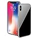 Price comparison product image iPhone X case,360° Full Body Ultra Thin Metal Frame Magnetic Adsorption Case Lightweight Aluminum Alloy Bumper 9H Tempered Glass Back Cover [With Tempered Glass in Front] Phone Case skin [Support Wireless Charging] for iphone X Black