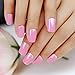 Bling Art False Nails French Manicure Pink - Natural Full Cover Medium Tips UK