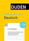 Duden Schulgrammatik extra - Deutsch: Grammatik und Rechtschreibung - Aufsatz und Textanalyse - Umgang mit Medien (5. bis 10. Klasse) (Duden - Schulwissen extra) by 