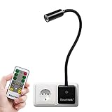 1er Lampe und 1er Fernbedienung mit Radio Frequenz Technologie, starkes Signal kann die Wand in 360 Grad volle Reichweite, drahtlose Fernbedienung Entfernung bis zu 10 Meter.