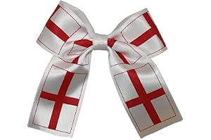 Pack Of 2 Hand-Made England flag inspired Hair Clip/Bow Tie