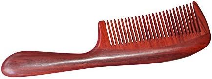 ONIVIB 100% Handmade Natural Red Sandalwood No Static Hair Comb with Narrow Tooth and Natural Wood Aromatic Scent for Beard,Head Hair,Mustache