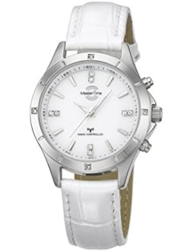 Master Time mtla-10337–11L–Uhr für Frauen, Leder-Armband Weiß
