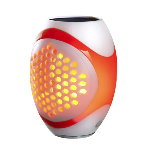 Preisvergleich Produktbild USB Charing LED Tischleuchte, Schlafzimmer Nachtlicht 96LED Umgebungslicht Solar Fackel Licht Wandleuchte Statisch und Dynamisch Flamme Solarleuchten für Zuhause, Bars, Hotels, Garten (1 Stück, Weiß)