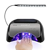 Anself 48W Lampe Sèche-Ongles CCFL + LED Professionnelle pour Durcissement de Gel Shellac et Vernis 110-240V