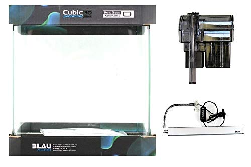 Blau Aquaritic Cubic Nano Cube - Set Completo de Cubo (32 L, 30 x 30 x 35 cm), Color Azul