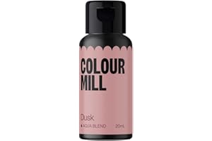 Colour Mill Aqua Blend Dusk Lebensmittelfarbe auf Wasserbasis - Lebensmittel Farbe Sehr Intensiv, Hoch Konzentriert, Vegan - 20 ml