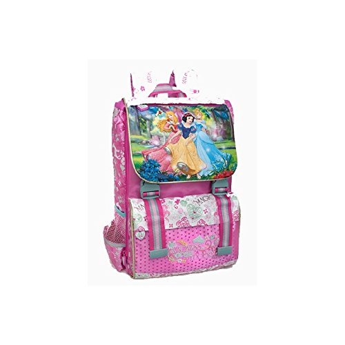 Preisvergleich Produktbild Disney Prinzessin 10624 Kinder Rucksack, Schulrucksack, Polyester, 40 Centimeters, Mehrfarbig, Cinderella, Aurora, Schneewittchen