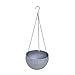 Produktbild Exing Blumentopf Blumenkübel Vasen Pflanzer Box,Runder Kunststoff Blumentopf - 21x10x12.5cm, Kaffee/Grau / Weiß (Grau)