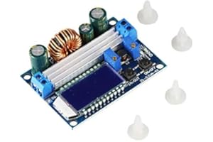 Aihasd 3A 35W Buck Boost Convertidor Tablero de visualización DC 5.5-30V 12V a DC 0.5-30V 5V 24V Ajustable Constante Corriente Voltaje Módulo de alimentación