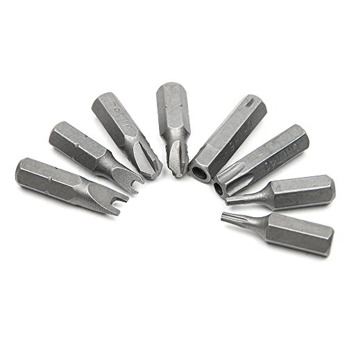 Fortag 33 tlg 1/4″ Sechskant Tri-Wing Torx Tamper Proof Schraubendreher-Bit Magnetischer Bitsatz Spezialbitsatz Schraubendreher Schlüssel Star Hex Halter Rod Sicherheit für Sicherheits-Torxschrauben 6.35mm. - 4