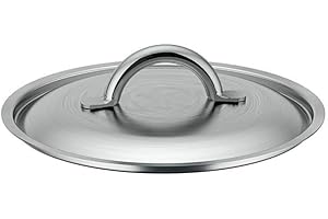 De Buyer - Couvercle en inox brossé PRIM'APPETY - 28 cm - Sans PFAS, Inox 18/10 Durable, Comptabile avec Toute la Gamme PRIM'APPETY, Plusieurs Diamètres disponibles, de 14 à 36 cm, En Inox Brossé