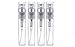 6Pcs Clear 3ml/5ml/10ml Empty Glass Spray Bottle Refillable Perfume Makeup Water Atomizer for Travel Cosmetic Container (3ML)