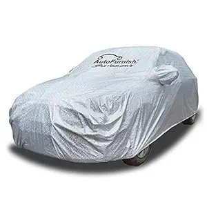 AutoFurnish Aero Waterproof Heat Resistant with Mirror Pocket Car Body Cover Compatible with Tata Tiago (Silver)