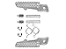 Tengchang Silver Motorcycles Footrests Foot Pegs For Honda CBR1000RR 2004 050 60 7 08 09 10 11 12 13 2014 CBR600RR 2003-2006 CB1000R 2008-2014