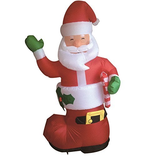 2m Santa Claus In Red Boots Shoes Self Inflating Inflatable Electric Blow Up Giant Large Outdoor Garden Christmas Xmas Figure Statue