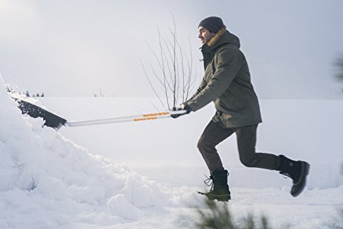 Fiskars Schneewanne für große Flächen, Blattbreite 74 cm, Kunststoff-Blatt/Aluminium-Stiel, Schwarz/Orange, SnowXpert, 1003470 - 4