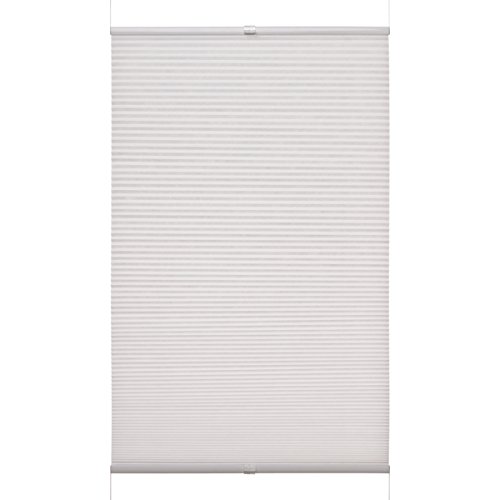 VENTANARA® Waben Plissee weiß tageslichtdurchlässig: 110×130 (Gesamtbreite X Höhe in cm) / Klemmfix Faltstore Faltrollo verspannt ohne Bohren inkl. Klemmträger / weitere Größen 45 / 50 / 55 / 60 / 65 / 70 / 75 / 80 / 85 / 90 / 100 / 110 / 120 x 130 oder 220 cm - 2