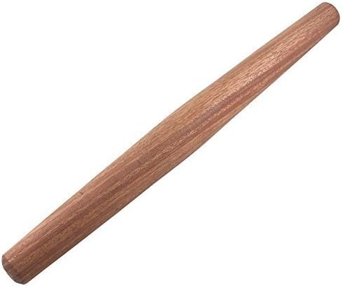 Mahogany French Rolling Pin: Tapered Solid Wood Design. Hand Crafted in the USA. by Top Notch Kitchenware