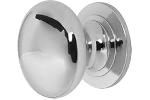 FRELAN HARDWARE Solid Cupboard Knob 38mm Polished Chrome