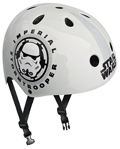 Preisvergleich Produktbild Stamp Star Wars Jungen Skateboard-Helm, weiß