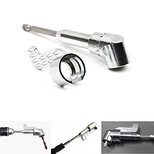 Fortag Winkelschrauber Vorsatz 1/4-Zoll Winkelschraubvorsatz Adapter Winkelschraubendreher Winkelgetriebe Winkelgetriebevor magnetisch Schraubvorsatz Schrauben Bithalter Reparierwerkzeug