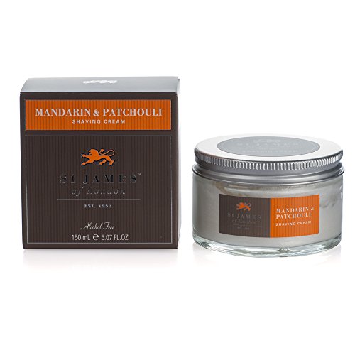 St James of London Mandarin & Patchouli Shave Cream Tub