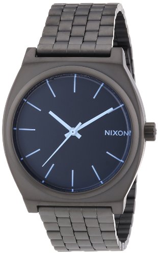 Nixon Herren-Armbanduhr Time Teller Gunmetal / Blue Crystal Analog Quarz Edelstahl A0451427-00 Nixon Herren-Armbanduhr Time Teller Gunmetal / Blue Crystal Analog Quarz Edelstahl A0451427-00