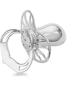 925 Silber Schnuller Sauger Nuckel GRATIS Gravur Persönliches Patengeschenk Geschenk zur Taufe Geburt Box #225