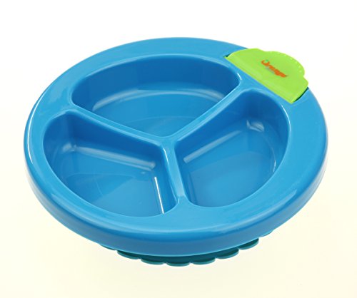 Foryee Baby Keeping Warm Stay Put Divided Suction Warming Plate - Blue