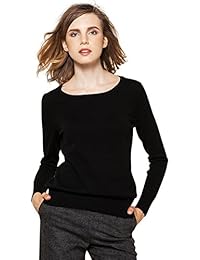 Zhili Sueter Manga Larga Cuello Redondo para Mujer - 100% Cashmere