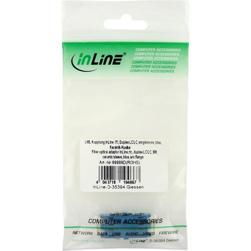 InLine 89989D Singlemode Duplex LC/LC LWL Kupplung blau - 3