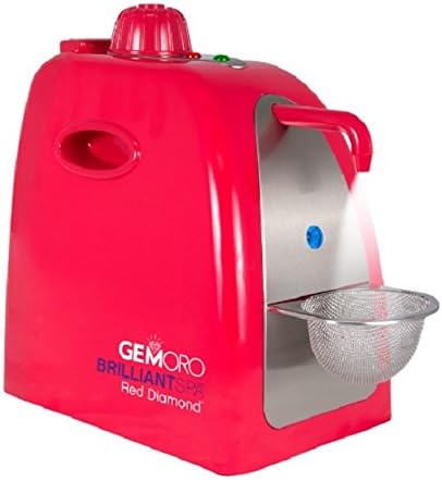 GemOro 1 Pint Brilliant Spa Red Diamond Jewelry Steam Cleaner