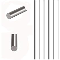 MECCANIXITY 304 Stainless Steel Round Rod - 6mm Diameter, 450mm Length Solid Shaft For DIY Model Building & Crafts