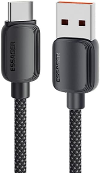 Essager 01 7A 100W USB-C (SuperVooc, SuperCharge, FlashCharge) Cable – USB-A to USB-C – PD3.0/QC3.0 – Nylon Braided – fo