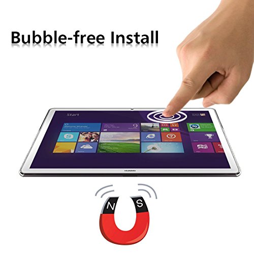 Huawei MateBook Panzerglas Schutzfolie, iVoler® Premium Panzerglasfolie folie Displayschutzfolie Hartglas Gehärtetem Glas DisplayPanzerglas Schutzfolie Displayschutz Tempered Glass Screen Protector für Huawei MateBook – 0,3mm Dünn, 9H Härtegrad, 2.5D Abgerundete Kanten – [Kratzfest] [Hohe Transparenz] [Fingerabdruck-frei] [Blasenfrei]-Lebenslange Garantie - 4