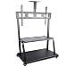 Produktbild Mobiler TV-Stand für Tv Cart passt die meisten 65"-120" Flat Panel Screens LCD LED Plasma Flachbildschirme Ständer Lockable Wheels für Schiffsmalls, Büro oder andere geräumige Zimmer