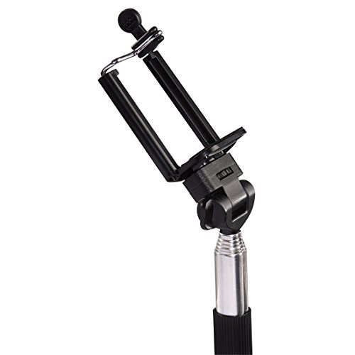 Hama Selfie Moments Supporto per Fotocamera, Action Cam e Smartphone, 108 cm, Nero
