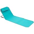 NC Beach Lounge Chair Mat Adjustable Backrest for Beach Lawn Bed Foldable Lightweight Lounges Picnic Outdoor Patio Camping, Light blue, SSZ242-GR