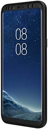 Galaxy S8 case Galaxy S8 Plus Cover laughingatall Slim Fit Full-body 3 in 1 Hybrid Soft TPU Hard PC Bumper with Built-in HD Tempered Screen Protector for Samsung Galaxy S8, S8 Plus,Galaxy S8 Plus,Black