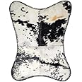 Orbit Art Gallery Handcrafted Leather Butterfly Chair with Original Hide Indian BKF Cowhide Cover Leather Cover Relaxing Chair with Free Wallet (Black n White) (Only Cover)
